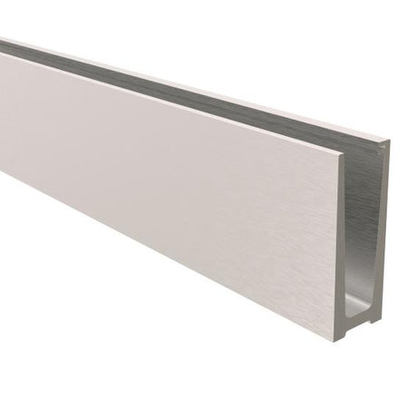 Aluminum profile for glass