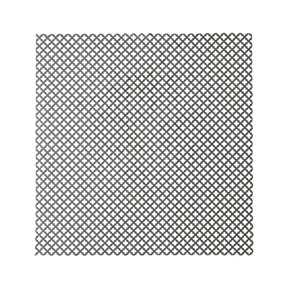 Tôle perforée Fe Croix 10x10mm 1x2m