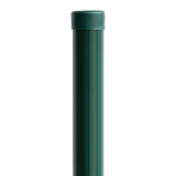 Verzinkter Pfosten D38mm mit PVC-Kappe, 1500mm - Grün RAL 6005