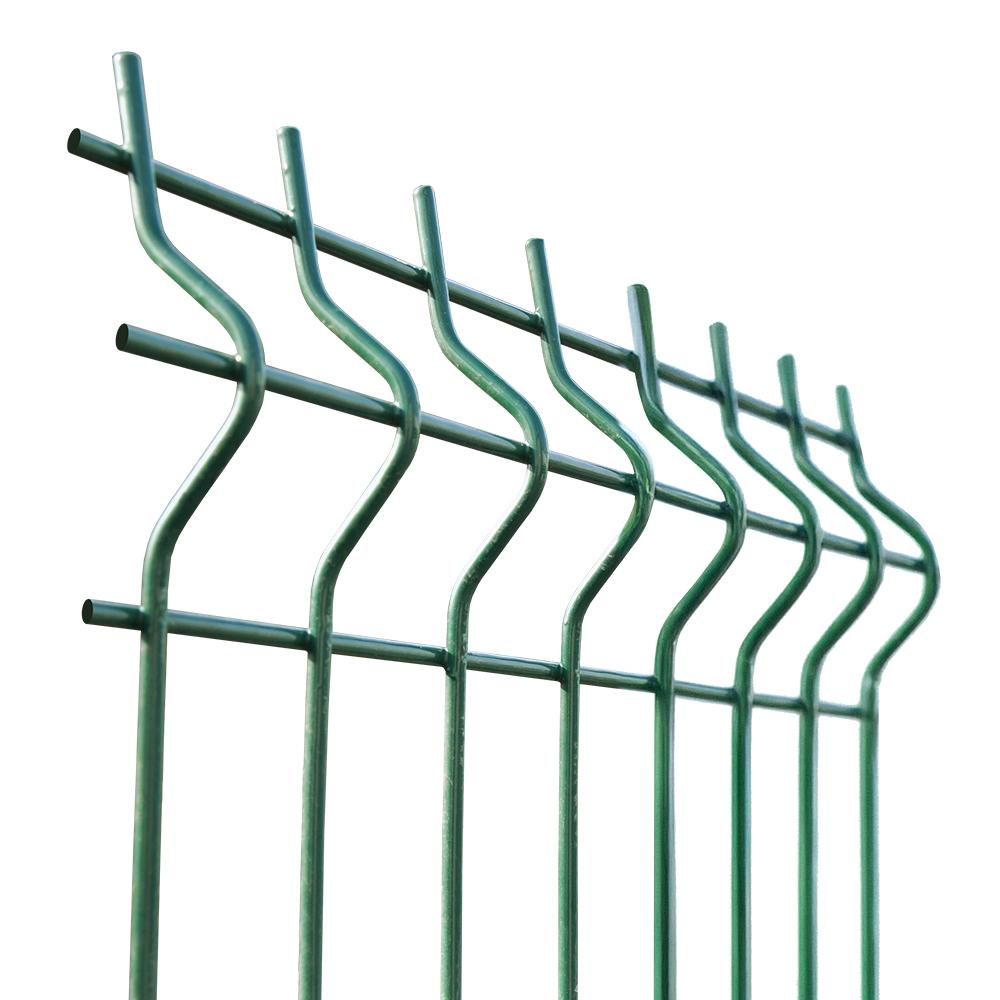 Welded panel fence ZnPVC 2500x1230x4mm green