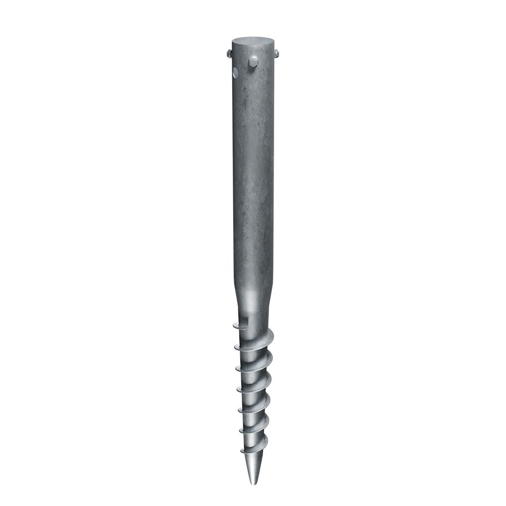 Ground screw 68x1,5x800mm, 3xM8