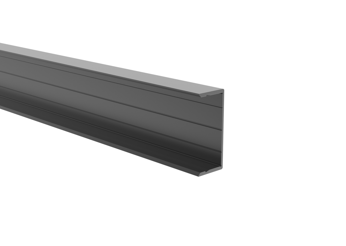 Aluminum U-adapter 45x20-6000mm R7016