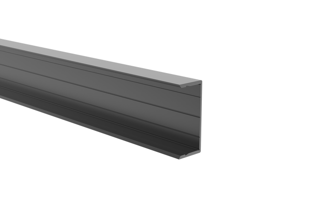 Aluminum U-adapter 45x20-6000mm R7016