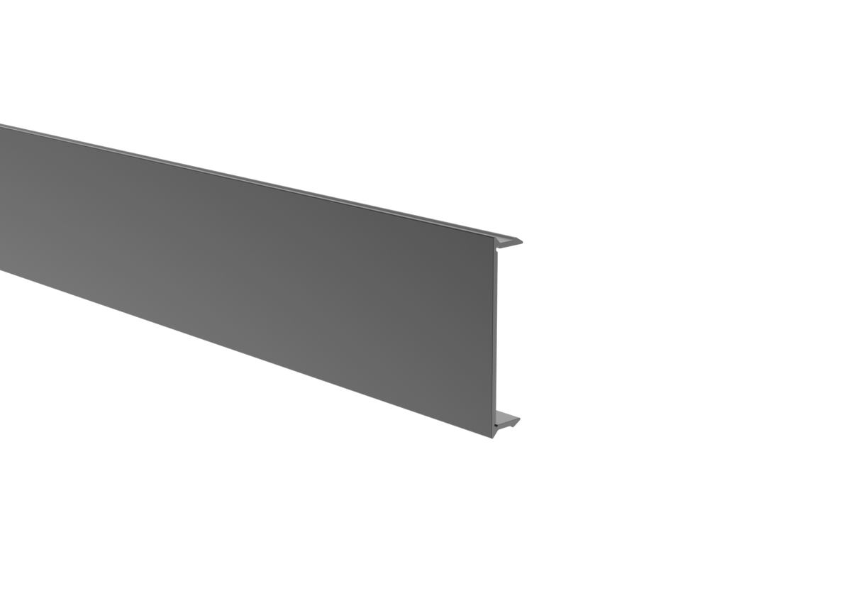Click – lock Abdeckleiste für Zaunprofil 70x70 und U-Adapter des Zaun- und Fassadensystems, 41 x 9-2 m - Anthrazit