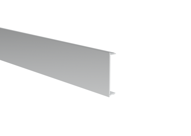 Click-Lock Abdeckleiste für Zaunprofil 70x70 und U-Adapter des Zaun- und Fassadensystems, 41 x 9 - 2,0 m - Natural