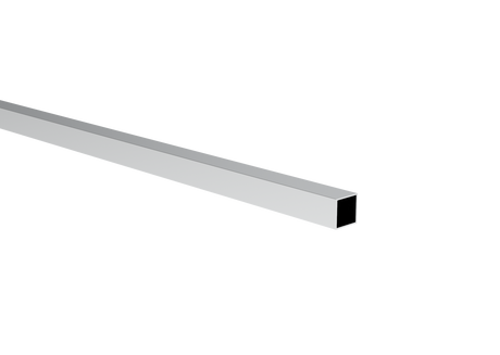 Remplissage de clôture et profilé d'angle de façade en aluminium, 20 x 20 – 3,0 m – Naturel