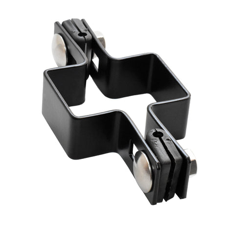 Collier continu pour poteau ZnPVC 60x40mm noir M