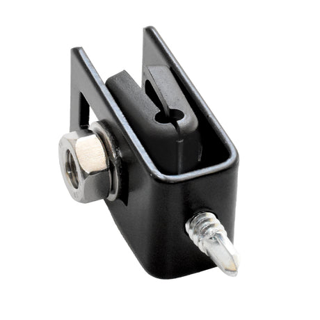 Attache de panneau soudé "U" ZnPVC noir M