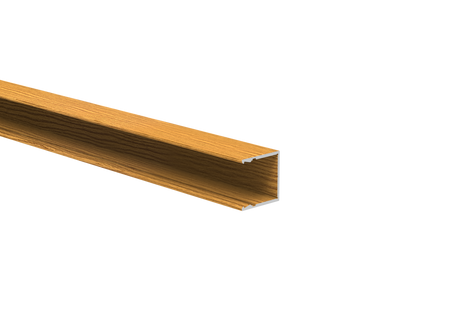 Aluminium fence adapter for 20 mm panels and facade system, 25 × 25 – 6.0 m – Wood decor LIGHT OAK – W02