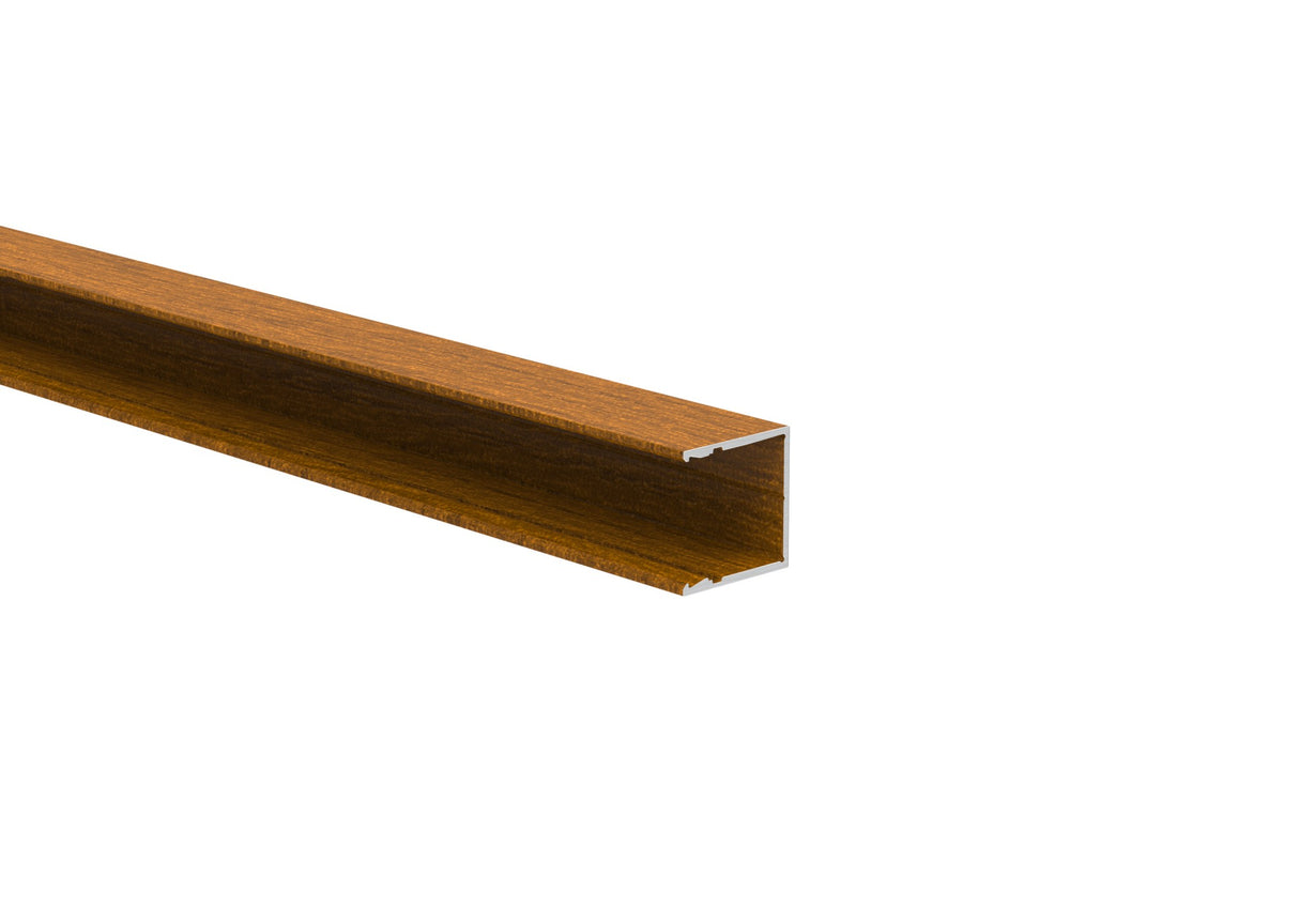 Aluminium fence adapter for 20 mm panels and facade system, 25 × 25 – 6.0 m – Wood decor GOLDEN OAK – W03