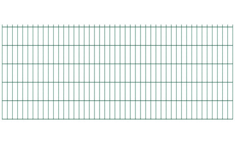 Welded panel fence N2D 2490x1030mm D5/4/5mm, green