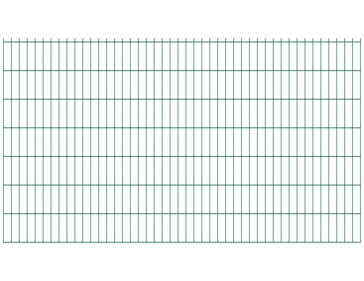 Welded panel fence N2D 2490x1430mm D5/4/5mm, green