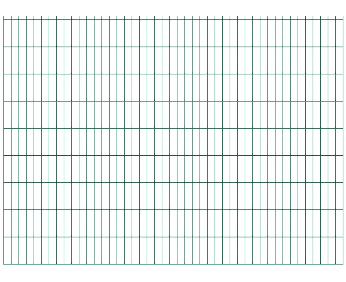 Welded panel fence N2D 2490x1830mm D5/4/5mm, green
