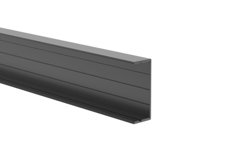 Aluminum U-adapter 50x20-6000mm R7016