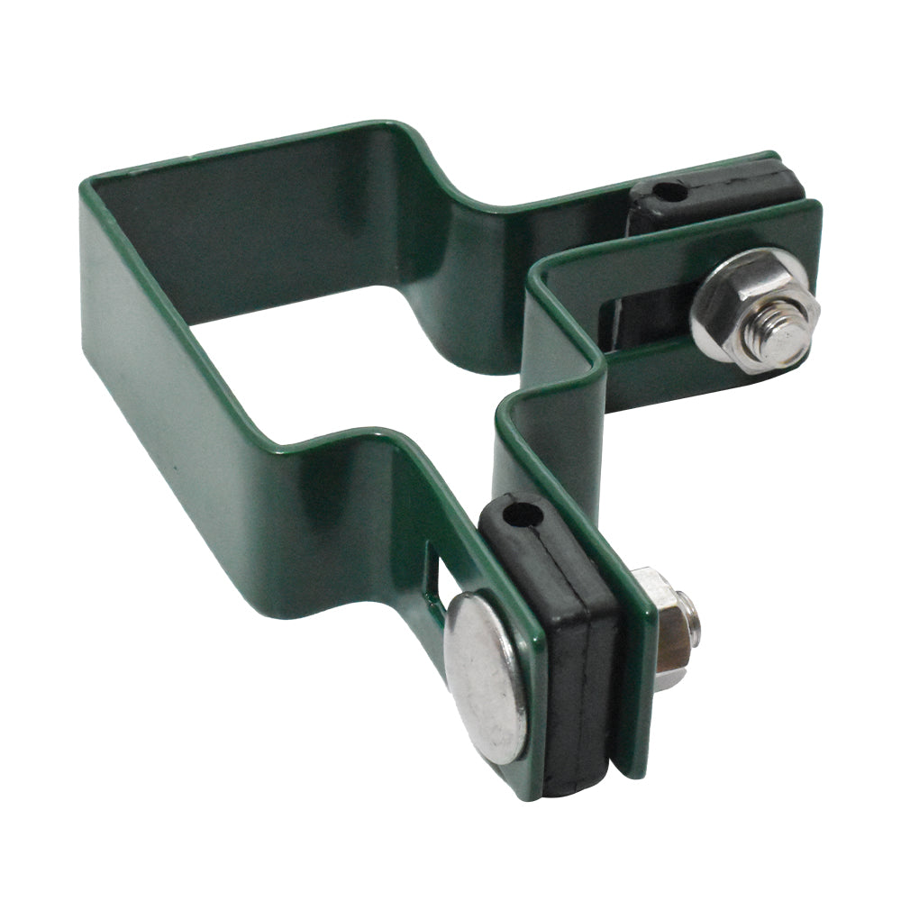 Support d'angle pour poteau ZnPVC 60x40mm vert