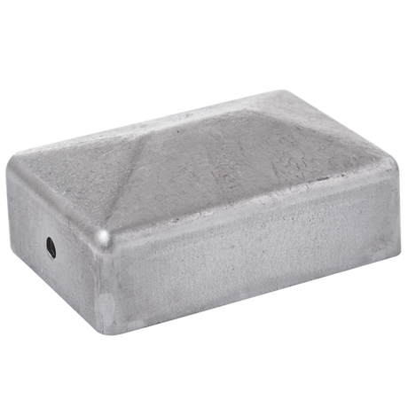Krytka na stĺpik, pozinkovaná s otvormi, 60x40x1mm