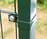 Collier de terminaison pour poteau ZnPVC 60x40mm vert