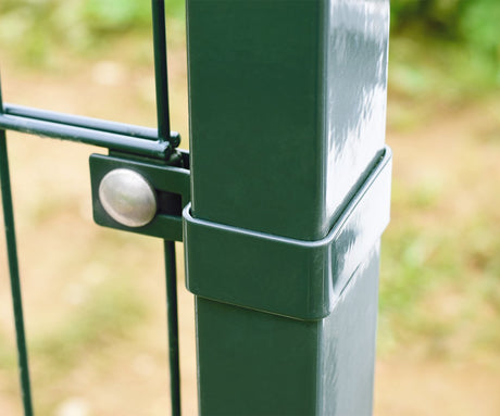 Collier de terminaison pour poteau ZnPVC 60x40mm vert