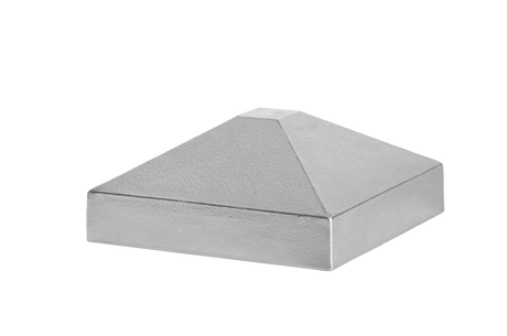 Aluminum canopy post 80x80 pyramid - natural