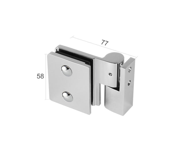 Hinge for glass shower door
