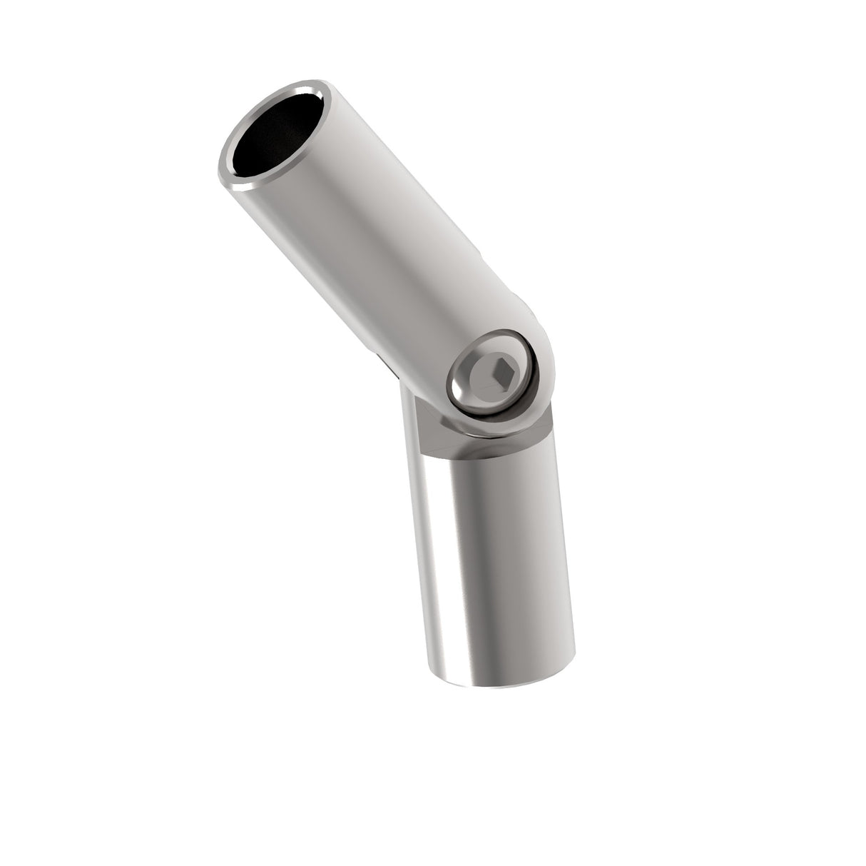 Adjustable round bar connector