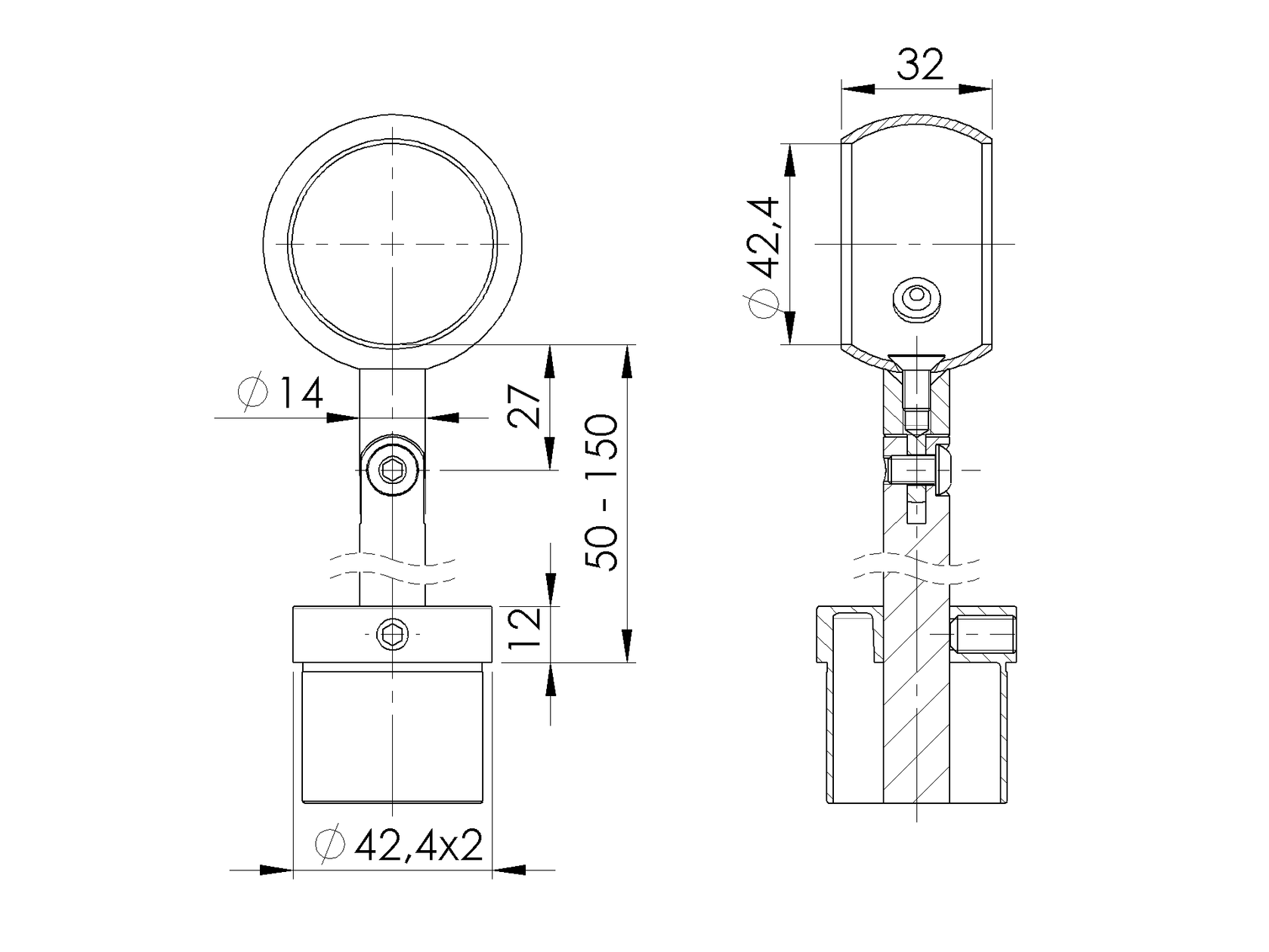 Handrail bracket