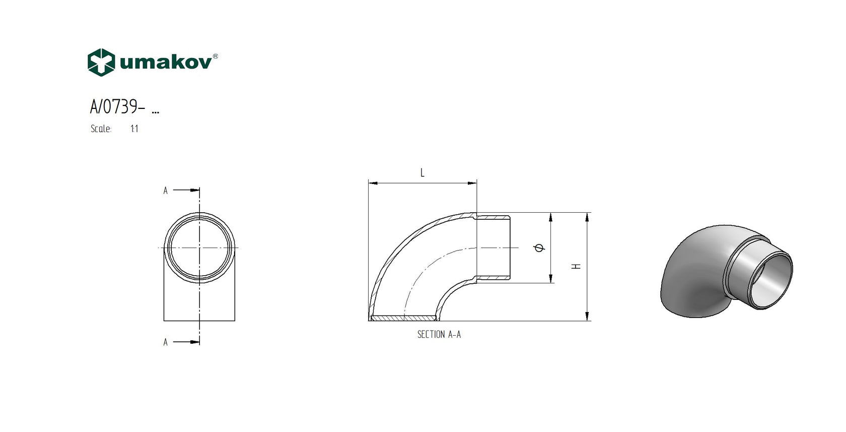 End cap AISI316, D33,7x2mm