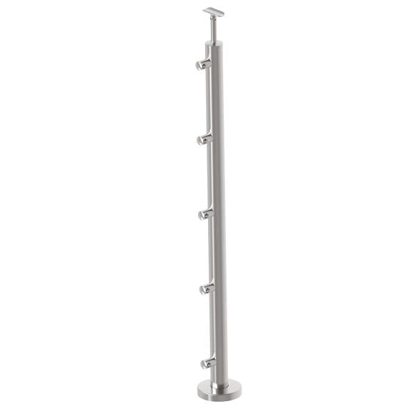 Stainless steel Baluster post AISI316, D42,4/5xd12