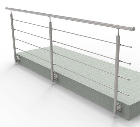 Stainless railing, AISI304, 3000x900mm, BR