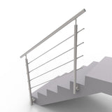 Railing AISI304, BR STAIRS AISI304, D42,4/4xd12/H9