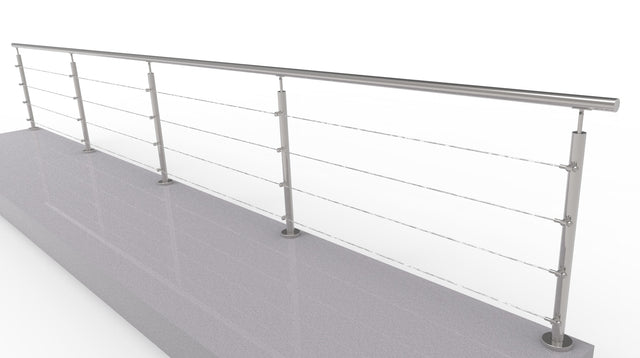 Cable railing AISI304, AISI304, D42,4/4xd5/H900/L6