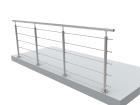 Stainless railing sets