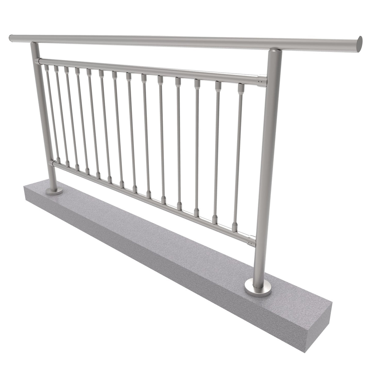 Vertical railing VR AISI304, D42,4/d12vertical/H10