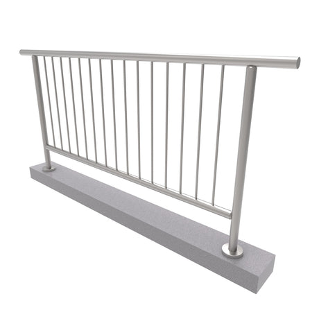 Vertical railing VR AISI304, D42,4/d12vertical/H10