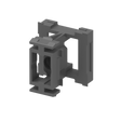 Click-Lock-Verbinder für Fassadensystem mit Lamellen, 45 x 25 - 20 - Anthrazit RAL 7016, 50 Stk.