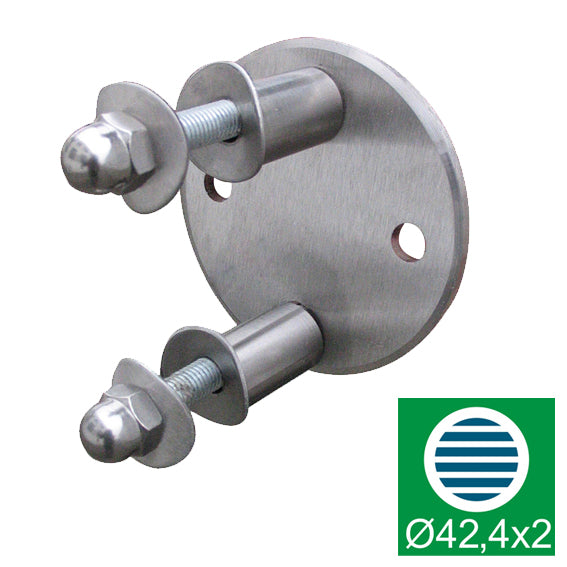 Pole side anchoring for montage AISI304, D100/d42,