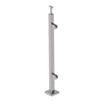 Inox pole, VK-straight, right AISI304, 40x40x2/2xm