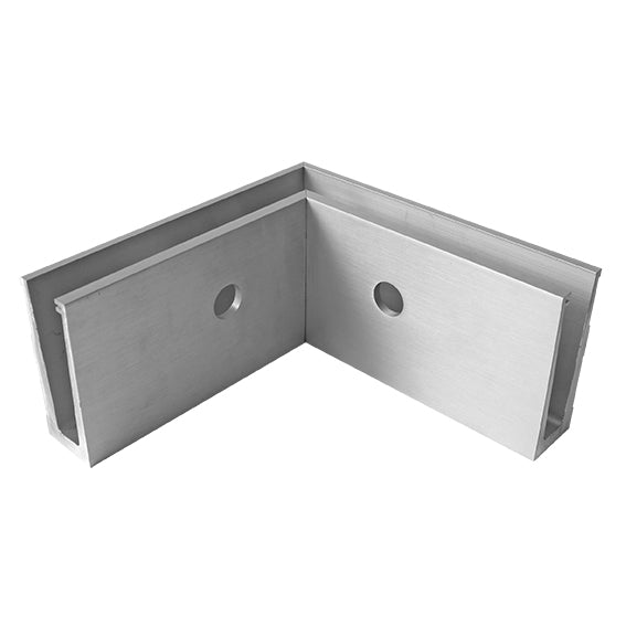 AL profile,  side mount- 90°conector AL/ELOX/Satin