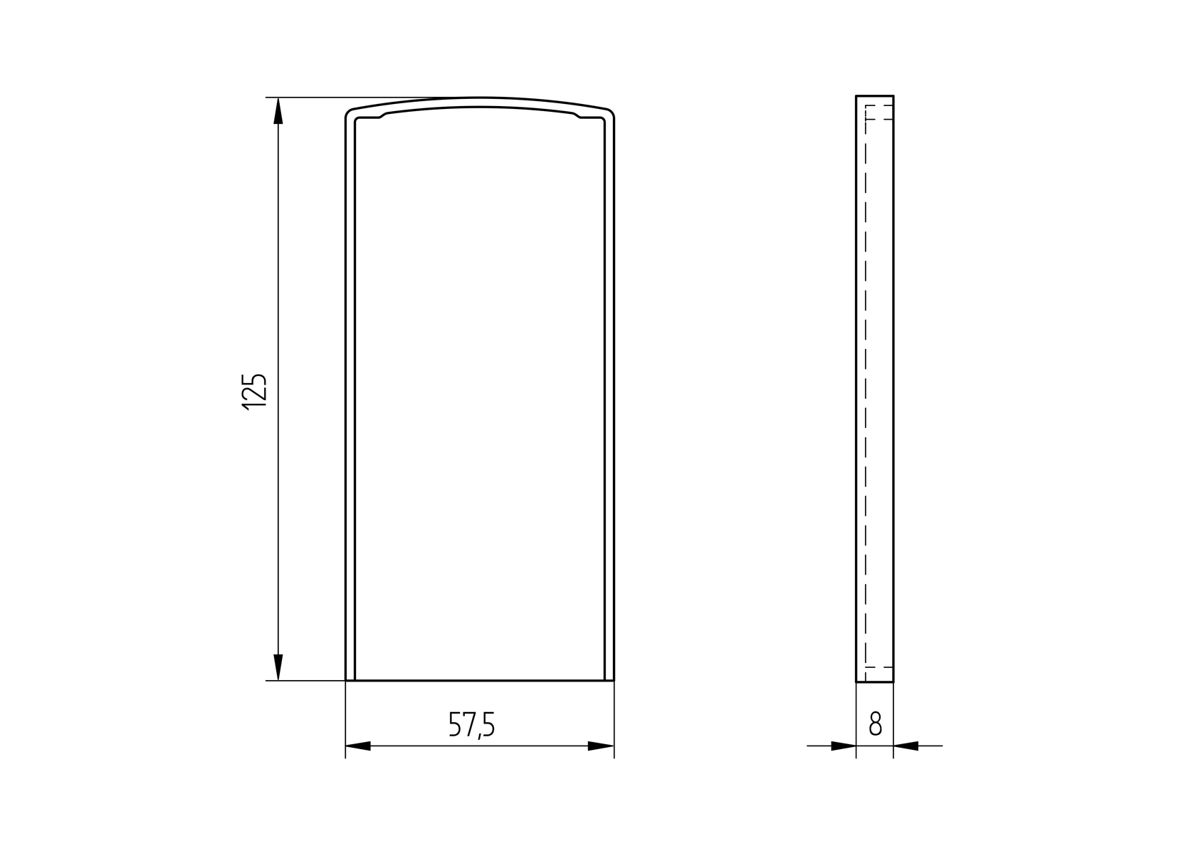 Záslepka pre profil Al/0004-ECO-S-EB