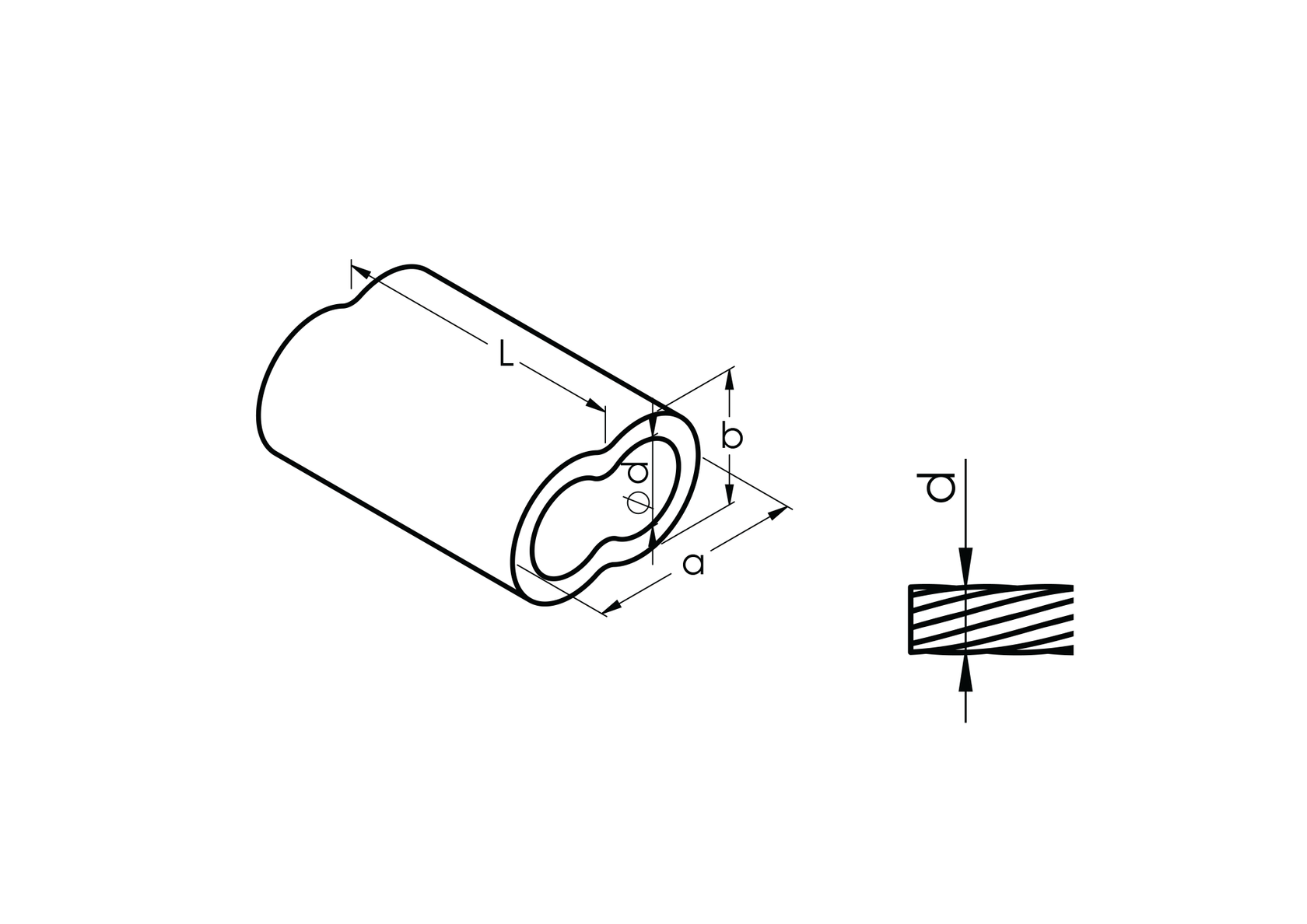 Aluminium cable clamp Aluminium