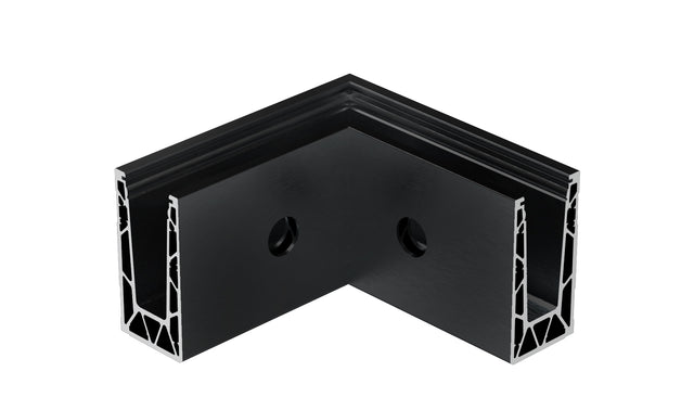 AL profile,  side mount- 90°conector