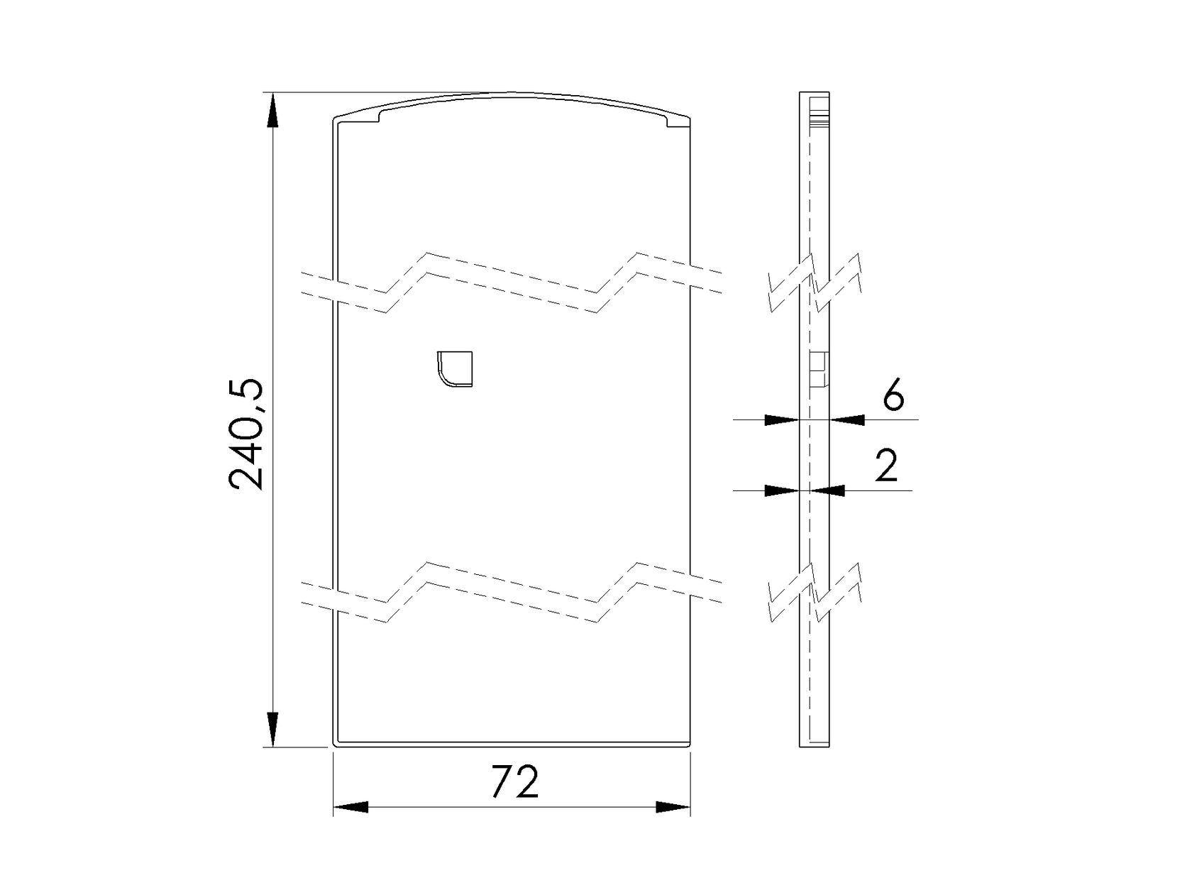 Záslepka pre profil AL/0011-ProXL-N-EB