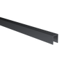 Profilé de vitrage en U en aluminium 20x30x2 mm pour verre de 10 a 12 mm d'épaisseur, noir anodisé