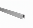 Profilé de vitrage en U en aluminium 20x30x2 mm pour verre de 10 a 12 mm d'épaisseur, anodisé