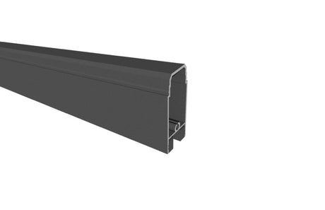 Aluminum top profile for glass infill