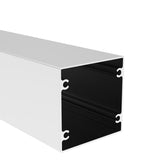 Aluminum Fence Post 100×100 mm – 6.0m – Natural