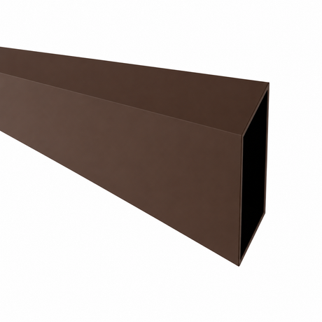 Lame de clôture rhomboidale en aluminium 20 x 105 - 6,0 m Marron RAL 8017