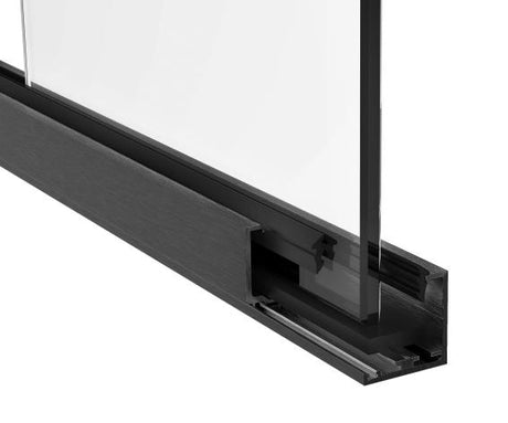 Glazing clamping profile 35x35mm BLACK