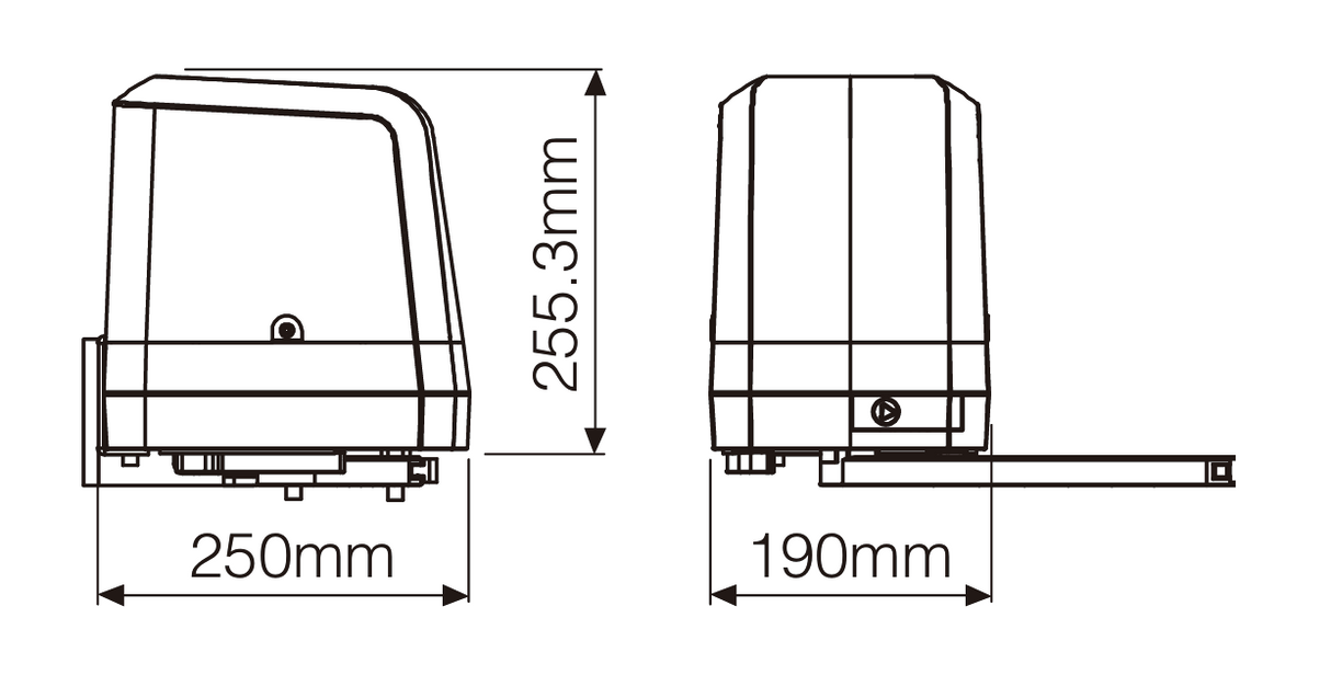 Rollkit joint drive for double-leaf gate, set