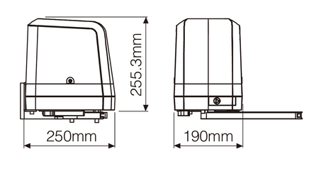 Rollkit joint drive for double-leaf gate, set